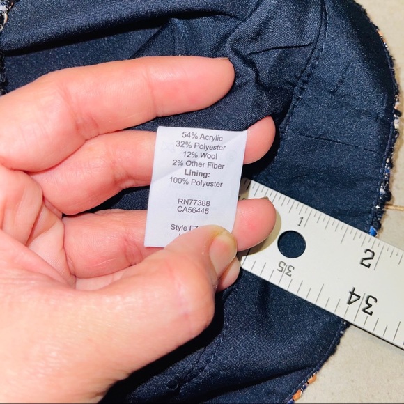 J. Crew Tweed Metallic Pencil Skirt Sz4 - Picture 8 of 9